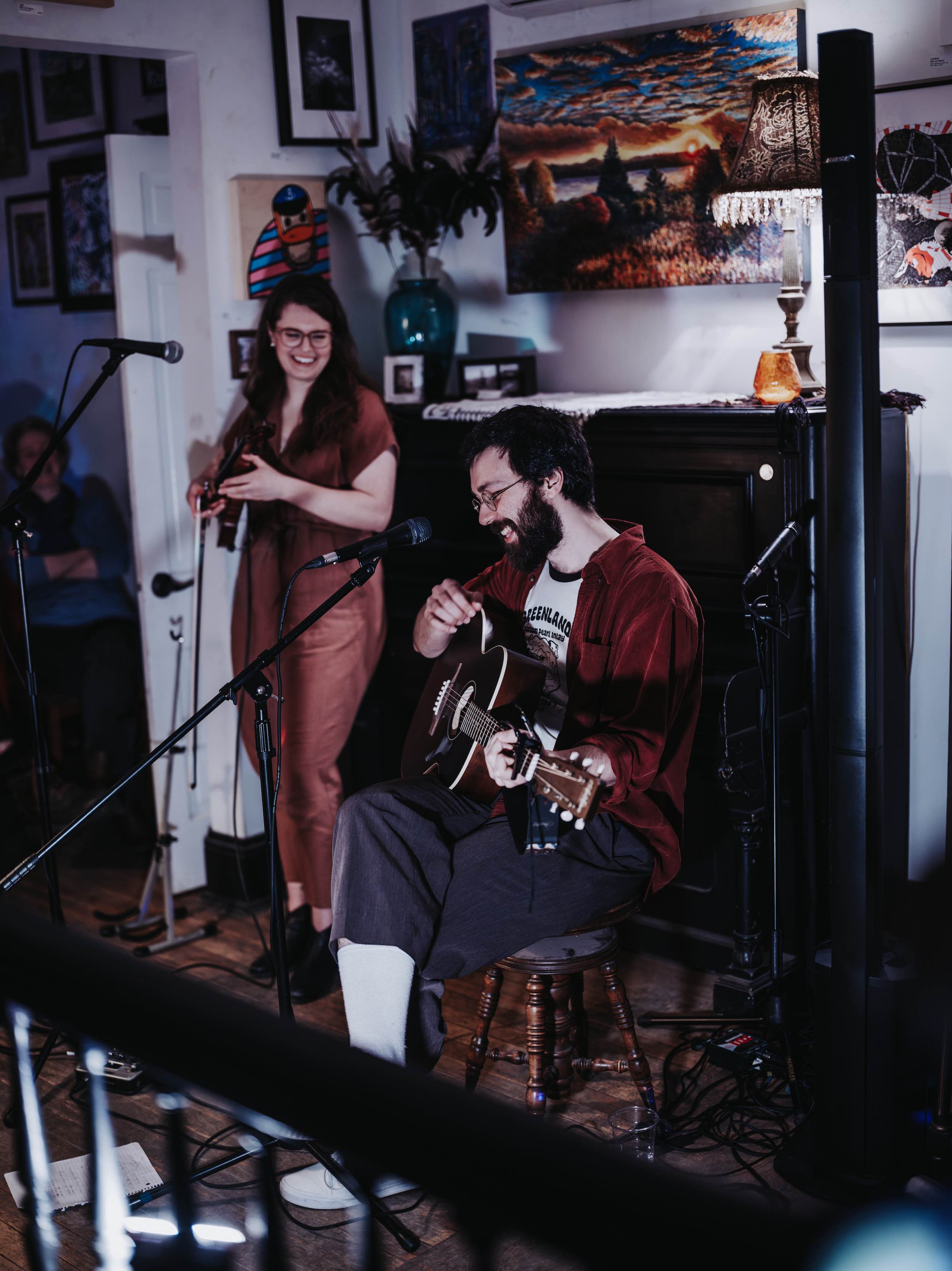 Nyx and Lightsmith at Arthouse Cafe. Photo by Curtis Perry